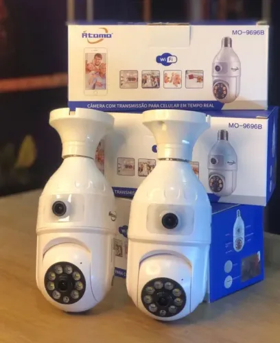 2 -Câmeras de Segurança 2in1 Wi-Fi Átomo - 2 Unidades