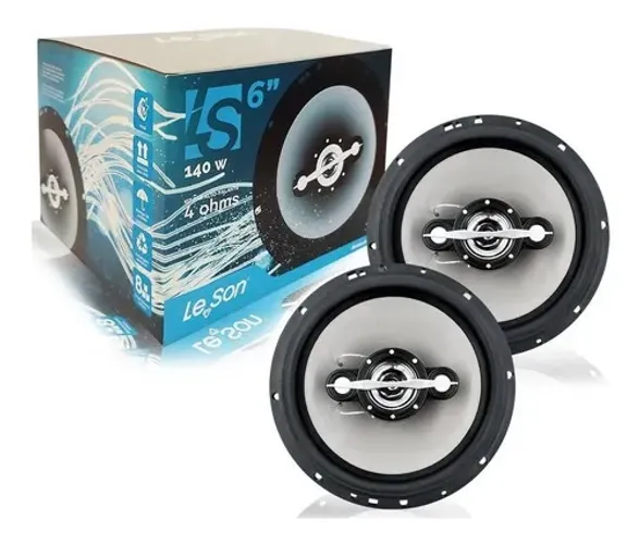 Par De Auto Falantes Leson 6 Polegadas 140w Rms Carro Som