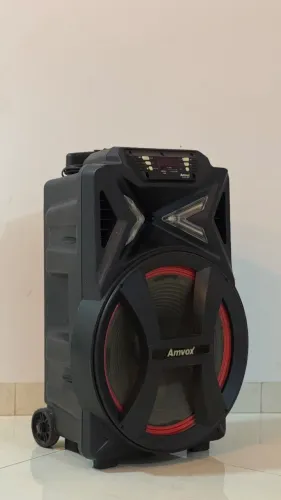 ? Caixa de Som Amvox ACA 501 New - 500W | Bluetooth | Entrada para Microfone