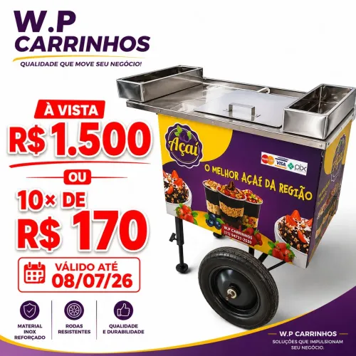 Carrinhos de açaí 