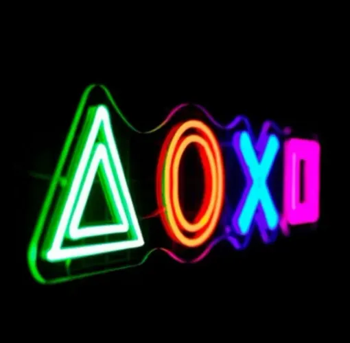 Neon Led - SÍMBOLO PLAYSTATION - 20 x 93 cm