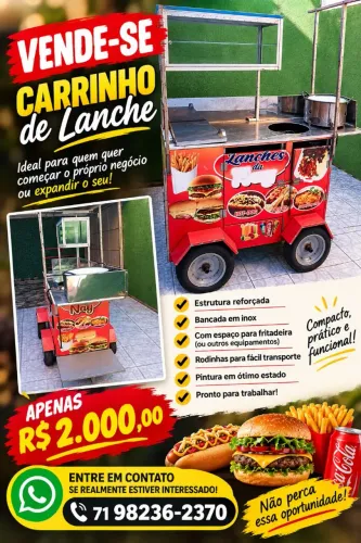 Carrinho de Lanche Preço Imperdivel.