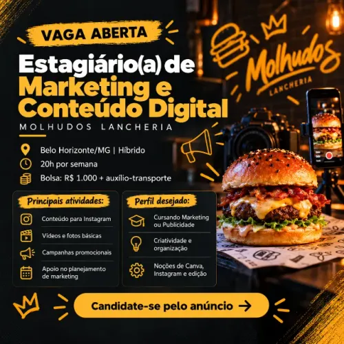 Estagiário(a) de Marketing e Conteúdo Digital