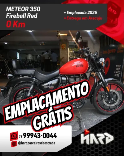 ROYAL ENFIELD METEOR 350 FIREBALL - 0 Km - Emplacamento grátis para a versão RED