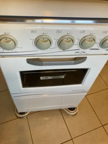Fogão DAKO, Mille inox, 4 bocas, forno, analógico