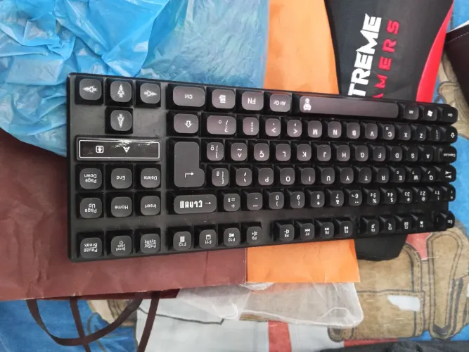 Teclado e monitor