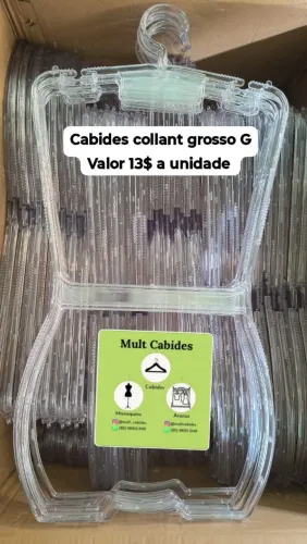 Cabide silhueta acrílico 