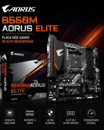 Placa mãe B550M AORUS ELITE