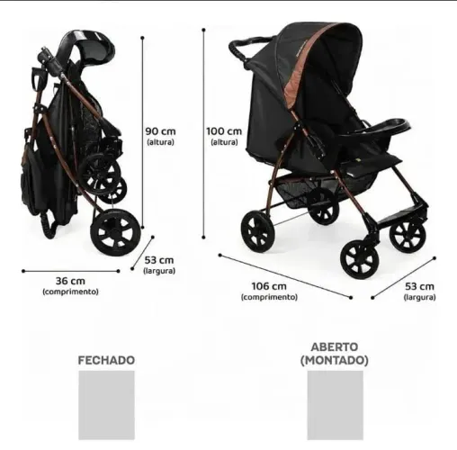 Carrinho de bebê Galzerano
