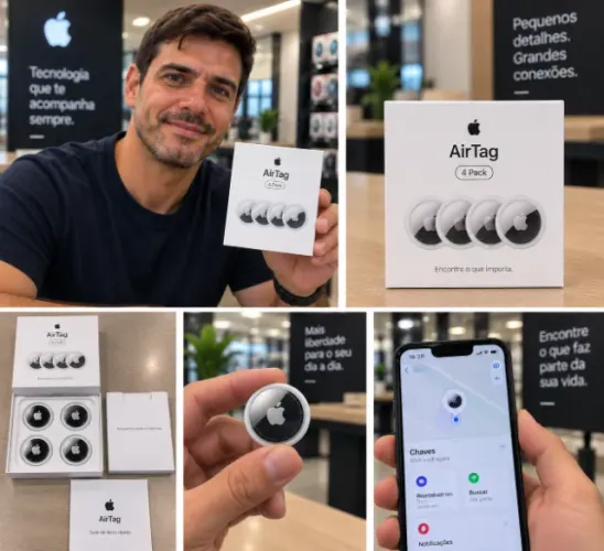 Apple Airtag (4 Pack) - Novo e Lacrado