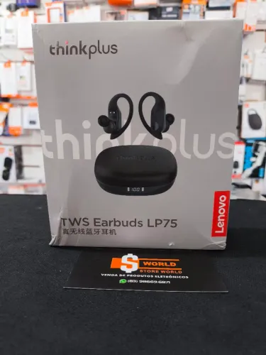 Fone sem Fio Bluetooth Lenovo Lp75 Original - Pronta entrega. Loja Store World