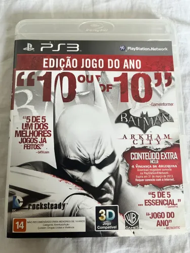 Batman Arkham City - PS3 mídia física