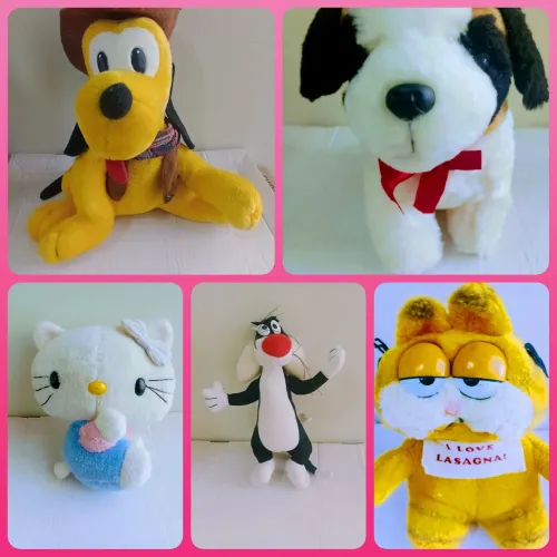 Lote de Pelúcias antigas Estrela, Maritel, Disney
