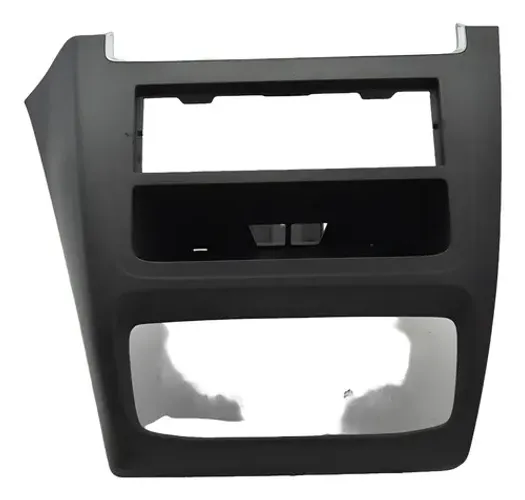 Moldura Central Radio Painel Porta Treco Vw Fox 2014 Origina Cinza-escuro