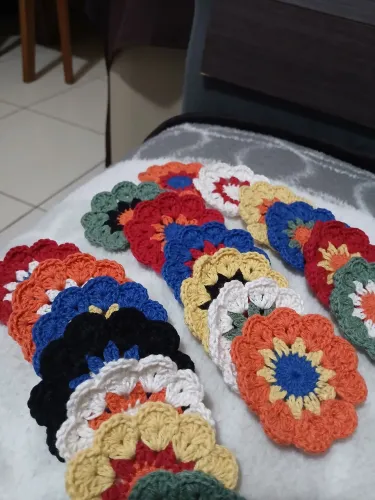 flores de croche avulsas