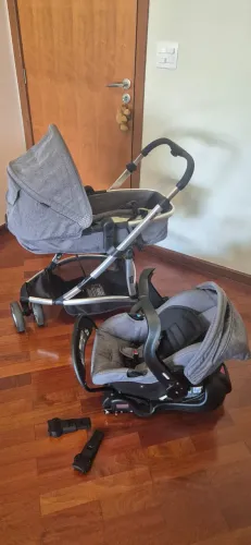 Carrinho Bebê Trio Infanti Bebê Conforto - Isofix - Estado de NOVO