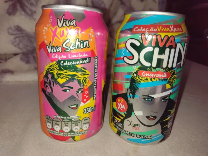 Lotes de 2 latas refrigerantes da xuxa