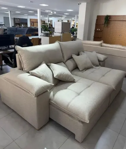 Sofá Retrátil e Reclinável 2,50cm Super Confortável (NOVO A PRONTA ENTREGA)