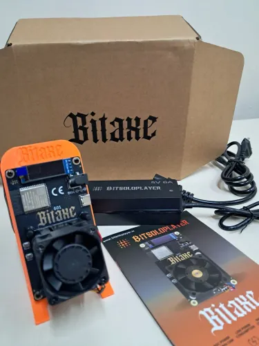 Bitaxe 601 Gamma 1.2 Th/s - cor laranja<br>Mineradora Bitaxe Gamma 601 Original 1.2th/s + Nf
