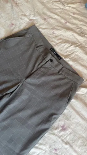Calça de alfaiataria xadrez