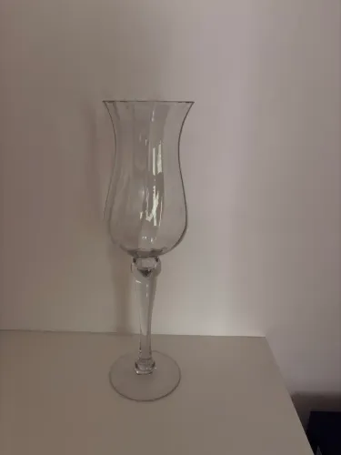 Baixou!Vaso de vidro decorativo lindo
