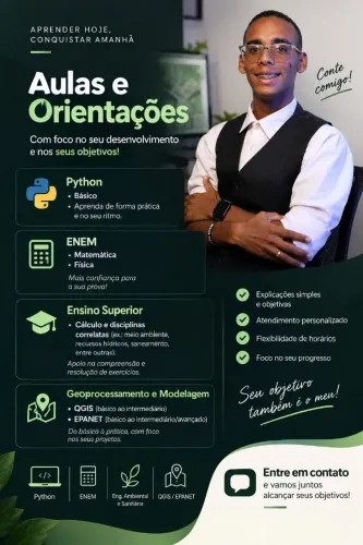 AULAS E ORIENTAÇÕES (ENEM, PYTHON, ENSINO SUPERIOR, ETC)