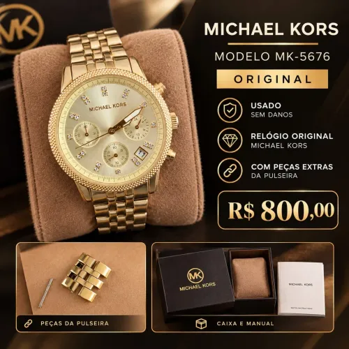 MICHAEL KORS MODELO MK-5676<br> <br>MODELO MK-5676MICHAEL KORS<br><br>MODELO MK-5676