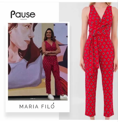 Vendo lindíssimo Macacão desejo Maria Filó, usado uma vez, veste 36/38, perfeito estado.