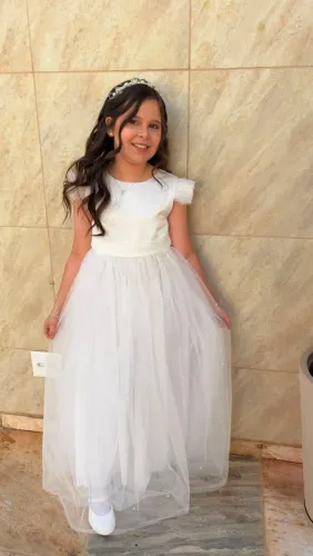 Vestido de daminha branco