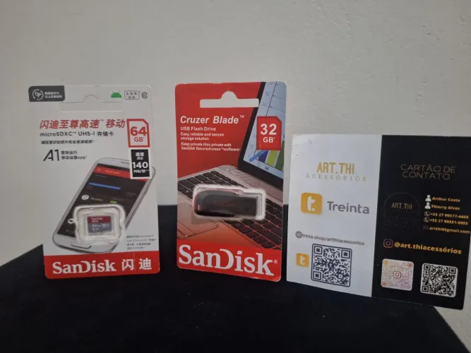 2 kit produtos SanDisk