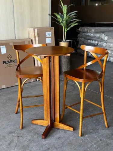 Conjunto Mesa Bistrô com 02 banquetas