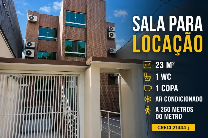 Sala/Conjunto para aluguel com 23m² útil em Tatuapé - São Paulo - SP