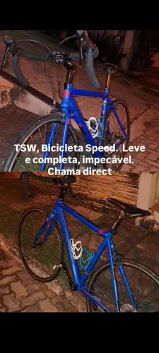 Bicicleta azul Speed TSW