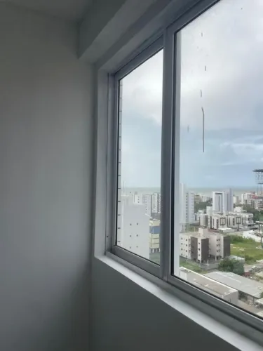 Apartamento vista mar com 3 dormitórios para alugar, 110 m² por R$ 4.500/mês - Jardim Ocea