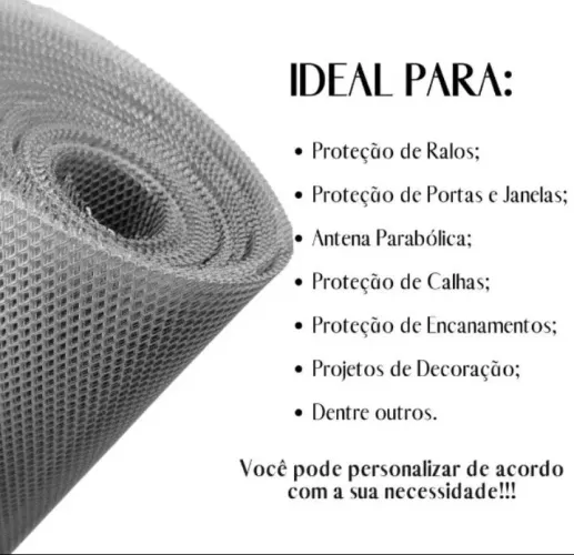 Tela anti rato, escorpião, baratas...