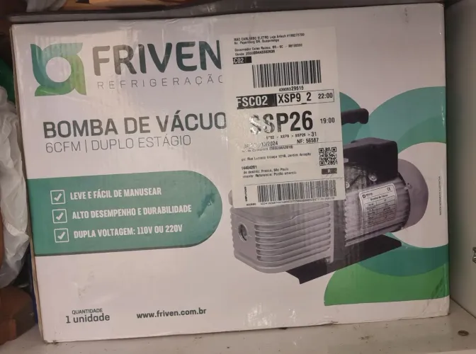 BOMBA DE VÁCUO DUPLO ESTÁGIO 110/220 V