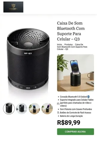Caixa de som Q3 - Nova