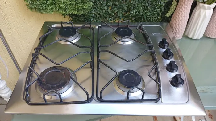 Fogão Cooktop 4 bocas inox