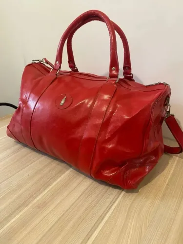 Bolsa de viagem Coca-Cola em couro ? edição Copa do Mundo
