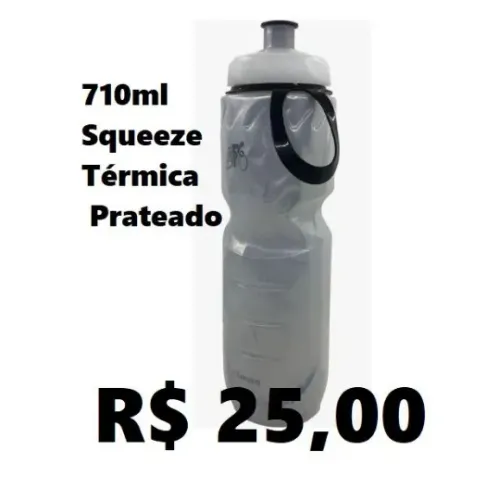Garrafa Caramanhola Squeeze Térmica Para Bicicleta 700ml