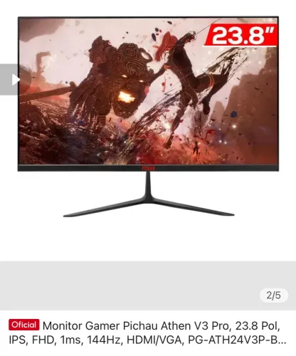 Monitor gamer pichau