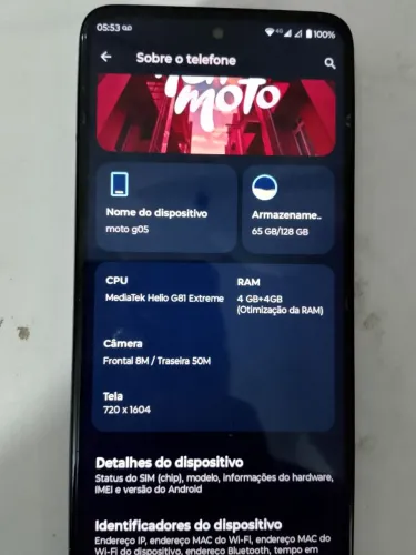 Vendo celular motoG05