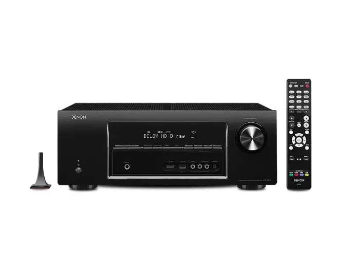 Receiver DENON AVR 1913 com controle remoto