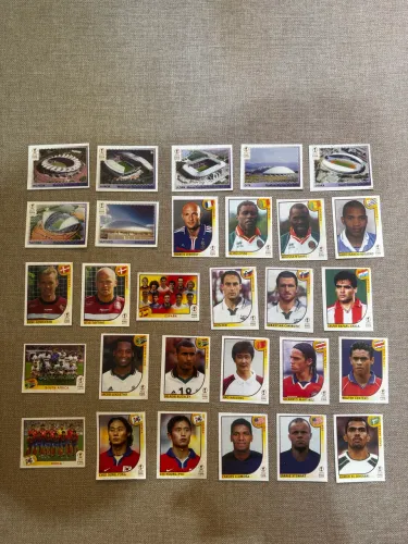 Figurinhas álbum da Copa do Mundo 2002