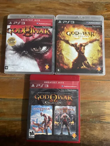 Lote 3 Jogos originais PS3 God Of War (envio olx pay)