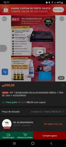 Kit blindagem de celular nano particular titânio completo