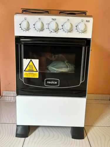 Fogão Realce Ares 4 Bocas Com Porta Com Visor - Branco