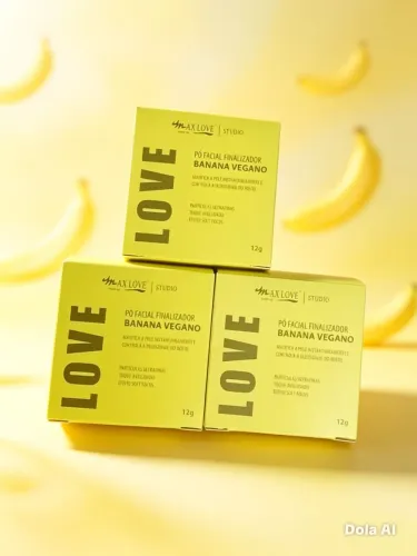 Pó Facial Finalizador Banana Vegano - Max Love 