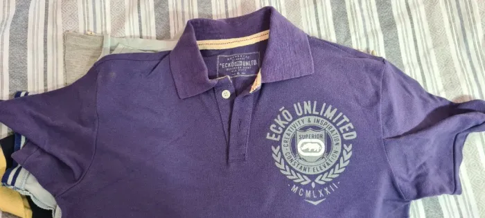 Camisa Polo Ecko Azul