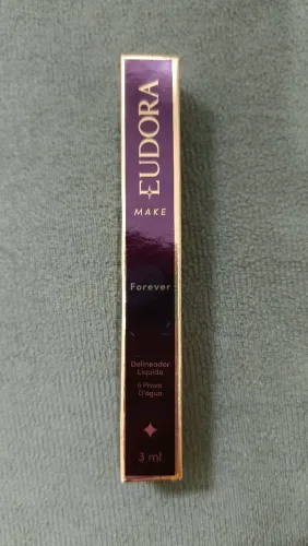 Delineador Líquido Preto à prova d'água Forever Eudora Make 3ml
